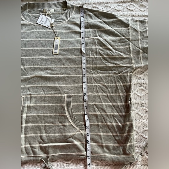 Max Studio Gray and Off White Striped Sweater Women’s Size 1X - Picture 6 of 16